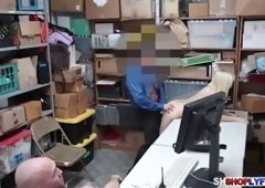 Blonde gf Madison gets a hot sex with the horny cop She was punished for sex in front of her bf for them to get out of trouble