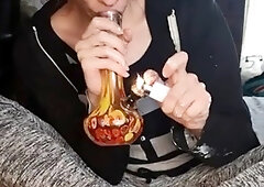 Busty milf horny solo toy time