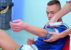 HD twink massage ends with a creamy finish