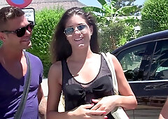 Agnessa in hot couple fucking in a hotel room on vacation