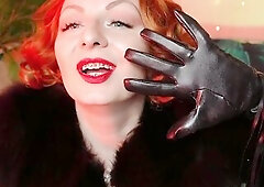 Want to watch a pretty slow movie with astonishing fashion lengthy gloves? See it! ASMR!