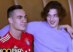 DAMN! Ripped Frat Bros Have Unscripted Sex Before Going Out!