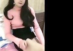 pretty randy oriental shemale wanking and a jerk off ma