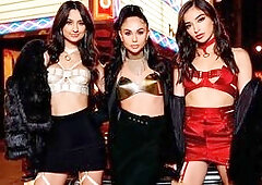 Have you heard the saying that three is a crowd? It certainly isn't in this case. Enjoy a three way surge of enjoyment from Adriana, Emily and El