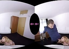 Chrissy Fox Gets Job Via Threesome Fuck VR Porn