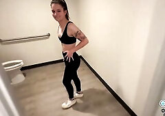 Stranger can’t assist himself and bangs my teen booty at the gym