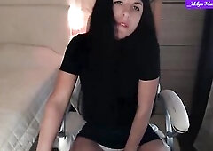 Little Titty Brunette hair Jessy Tease & Twat Please