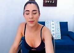 Big dick hottie with cock wk a big load all over her face