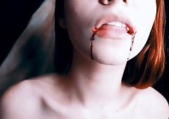 Amateur redhead vampire asmr