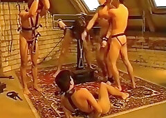 Young masters and slaves (vintage)