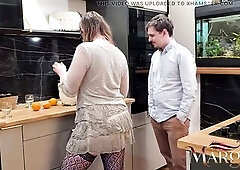 I was making orange juice for my spouse and my lover when they actually wanted smth else. They made me suck their 2 unfathomable jocks, then banged my