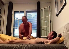 Daddy Ties Me Up And Shaves My Body Then He Fucks His Boy