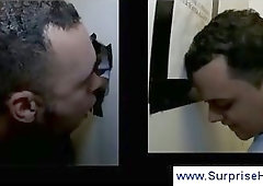 Guy has his dick sucked by another guy