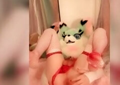 Wagging my tail for all u angels UwU. Yiff Femboy playing in costumes and fursuits
