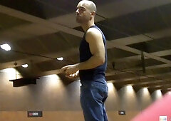 Good guy Adam Russo doing something in an elevator