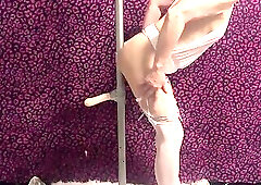 Fucking my strip pole