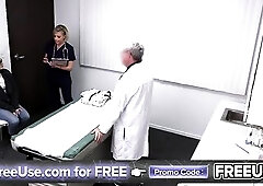After Leana Lovings experiences stimulation issues, that babe visits doctor Jay Crew and his nurse, Kyla Keys. Jay gets right down to the core of the 