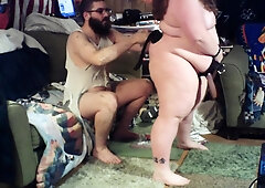 Amateur plumper plays out her sex fantasies with her lover