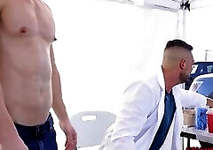 Patient Devin Franco and doctor Lucca Mazzi fuck in a tent