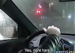 Barebacked twink latino sucks big cock