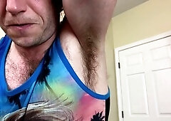 Lick and clean sweaty pits