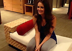 Horny girlfriend hardcore doggy sex with long cock