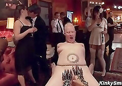 Two Brunettes One Big Dick Brunch Time