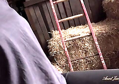 Aunt Judy's XXX - Screwing Your mother I'd like to fuck Stepmom Aurora in the Barn (POV Experience)