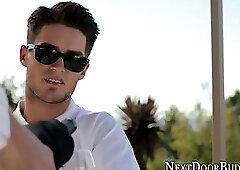 Brawny dick sucking jocks