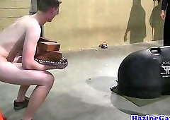 College frats squad on dildo during hazing