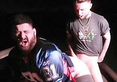 PLAYERS NAILING AFTER THE GAME IN PUBLIC BLEACHERS AFTER THE COACH IS GONE