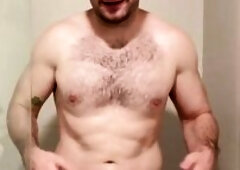 Large Natural Melons Latin babe mother I'd like to fuck Bangs Behind the Scenes in the Shower