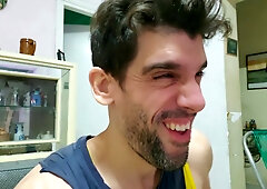 He Makes Crazy Faces When He Is Masturbating