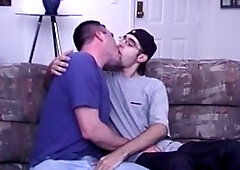 Young geeky dude opens his legs broad for his boyfriend to nail his bootie