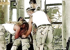 Dubai And Casey Kisses Fuck Male And Female Military