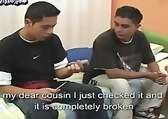 Twink after work at home happened whit friend