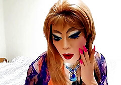 Tranny Porn Industry Star Niclo torrid make-up