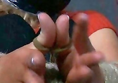 Hot girl tied up and punished into submission BDSM porn