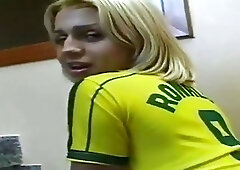 Amazing yellow-haired latina teenage whore tranny Danyelle Evangelista in best ever amateur porn tape