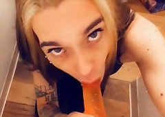 Stellar She-Creature likes to be a oral goddess