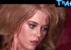 Jane Fonda Butt,  Breasts Scene  in Barbarella