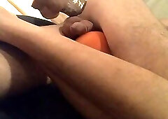 big uncut dildo going deep inside bros sub hole