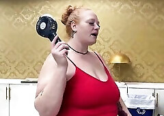 Concupiscent SSBBW Julie Ginger Takes on a Biggest Ebony Rod