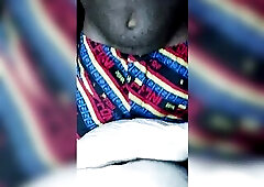 ATHLETIC EBONY BOY HUMPING PILLOW EXCITED FOR BANG