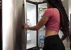 Black Chick Cannot Stop Grinding On A BBC