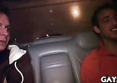 Hot thug masturbates on the red car