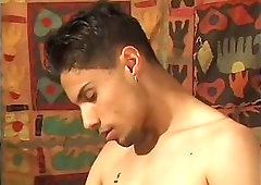 Latino and white dudes have sex