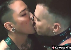 KawasakiYoshi.com - Mutual fisting action with cock hungry sluts Axel [censored] and Yoshi Kawasaki