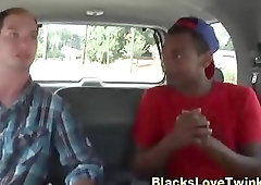 Black Guy Fucking White Friend on Couch