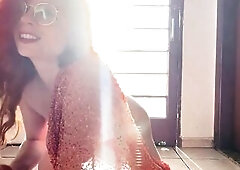 Showing off at sunset and playing with my little finger in my